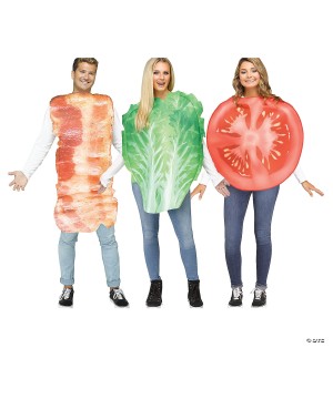 Bacon, Lettuce, and Tomato 3pc Set Adult Costume